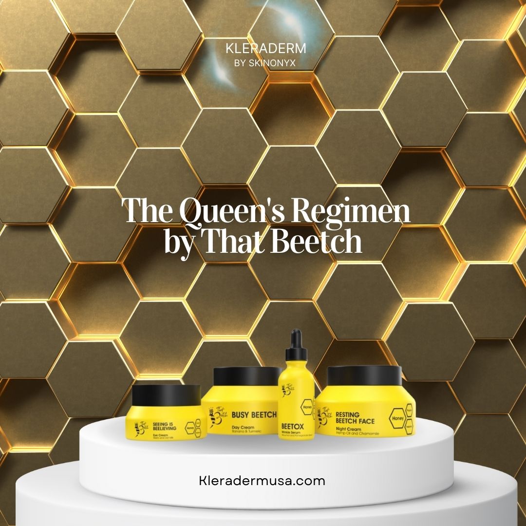 The Queen's Regimen Four-Piece Anti-Aging Skincare Set By That Beetch